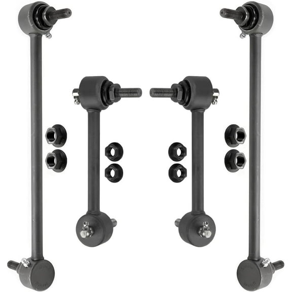 Detroit Axle - FWD Front and Rear Sway Bars End Links Suspension Kit Replacement for 2014-2017 Jeep Cherokee - 4pc Set