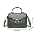 thumbnail image 3 of Canvas Tote Bag, Large Capacity Travel Bag With Rope-Handled Design, for Commuting and Shopping, Green, 3 of 7
