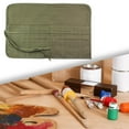 thumbnail image 6 of S SERENABLE Canvas Art Paint Brush Holder Pencil Bag Oil Watercolor Paintbrushes Portable Brush Pouch Slot Pockets Carry Pouch No Pencils 30 Slot, 6 of 8