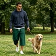 thumbnail image 2 of JoveMarine Men's Cargo Shorts Loose Fit - Work Shorts with Large Pockets, Knee-Length Casual for Summer Outdoor & Daily,Dark Green 3XL, 2 of 8