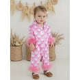 thumbnail image 4 of BemeyourBBs Baby Girls Halloween Pajamas Pumpkin/Ghost Print Button up Jumpsuit, 4 of 9