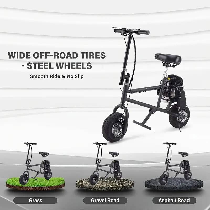 SAY YEAH Mini Dirt Bike for Kids,50CC Kid Gas Powered Off-Road Pocket Pit Trail Motorcycle W/EPA Approved, Up to 28 Mph Weight Support 185 lbs,39*38*17in,Upgraded Black