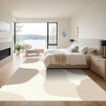 thumbnail image 3 of ODIKA 5'x7' Machine Washable Non-Slip Area Rug, Minimalist Beige High Traffic Rug, Beige, 1041969, 3 of 5