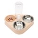 thumbnail image 1 of Cuencos triples para gatos Ticfox botella de agua automática para mascotas durabilidad mejorada, 1 of 12