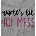thumbnail image 2 of Uncles Lil Mess Niece Nephew Cute Toddler Boy Girl T Shirt Infant Toddler Brisco Brands 6M, 2 of 6
