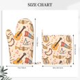 thumbnail image 3 of DouZhe Oven Mitts and Pot Holders Sets, Fun Music Instrument Guitar Prints Non-Slip Heat Resistant Kitchen Oven Silicone Glove, 3 of 7