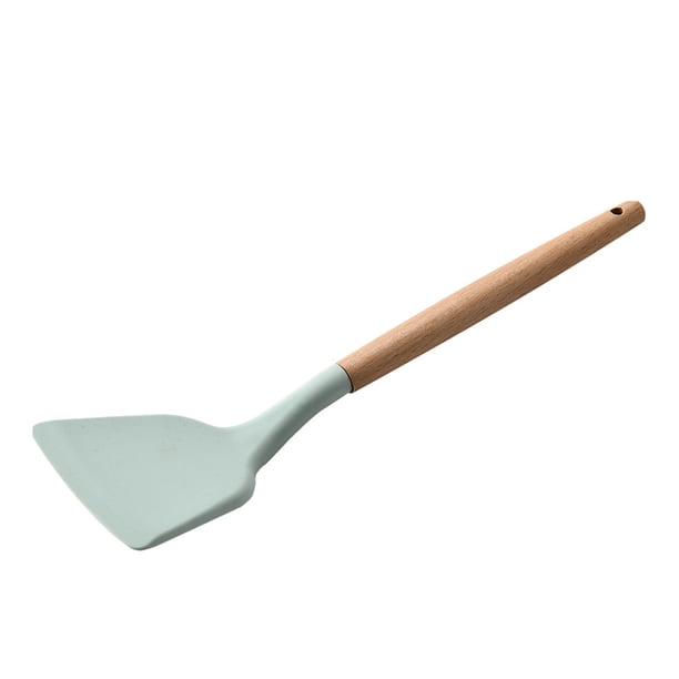 Kearding 1 cuchara de sopa con mango de madera, espátula, cepillo, raspador, servidor de Pasta, batidor de huevos, olla antiadherente, utensilios de Cocina y Comedor Espátula Kearding HA0025-03B