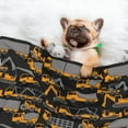 thumbnail image 3 of Pofeuu Yellow Excavator Print Puppy Blanket,Dog Blankets,Pet Blanket Cozy Cat Blankets for Indoor Cats, Fuzzy Pet Blanket for Kitten Doggy Dog Blankets-Small, 3 of 8