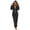 Dark Gray, variant on Joau Women's Casual Hooded Jumpsuit Long Sleeve Zip-up Drawstring Waist Hoodie Romper Loose Fit One Piece Outfits Tracksuit with Pockets