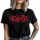thumbnail image 3 of Camisetas gráficas informales de manga corta con texto de amor de San Valentín para hombre, 3 of 8