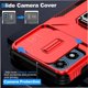 thumbnail image 5 of Funda para GANGXUN Motorola Moto G Play 2024 - Soporte metálico, Función magnética, Rojo, 5 of 5