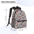 thumbnail image 4 of Wukai Daisies Flowers Versatile Backpack:Spacious,Organized,Comfortable,Ideal for Travel and Everyday Use with Multiple Pockets and Padded Straps, 4 of 8