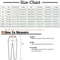 thumbnail image 3 of Patlollav Plus Size Womens Capris High Waisted Slim Skinny Pull On Cropped Leggings Elastic Waist Casual Pants, 3 of 6