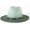 Black Band, Green, variant on Gradient Color Fedora for Women & Men - Ombre Felt Hat with Classic Belt Buckle