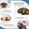 thumbnail image 3 of Wowow Glass Rinser for Kitchen Sink, Gold Stainless Steel Cup Washer for Sink, 360° Rotating Baby Bottle Washer, 3 of 6