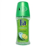 Fa 48h Caribbean Lemon Roll on Deodorant in Glass 50 ml/1.69 Oz