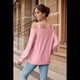 thumbnail image 2 of Blusa de Verano con Escote Cuadrado y Hombros Descubiertos para Mujer, Color Rosa L, 2 of 8