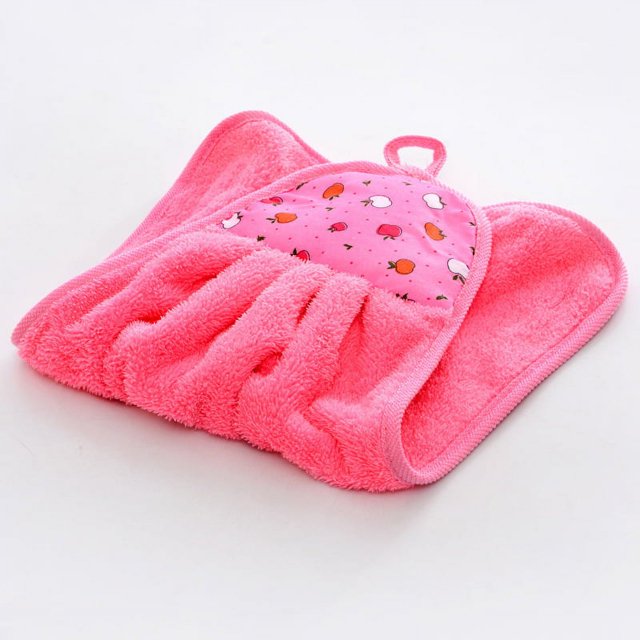 Toalla de mano absorbente para colgar en el baño, para cocina, artículos de limpieza del hogar, de vellón de coral, toalla quita aceite, paño de cocina para el hogar.