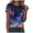 Black, variant on Women T Shirts Galaxy Starry Sky Print Short Sleeve Tee Loose Tee Regular Tops Summer Casual Blouses