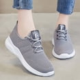 thumbnail image 2 of Zapatillas deportivas de malla transpirables para mujer, informales, con cordones, cómodas, deportivas, a la moda para estudiantes, 2 of 4