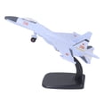 thumbnail image 4 of Modelo de avión de combate de 21,5 cm, modelo de juguete de combate de simulación fundido a presión de aleación para niños y adultos, color morado y azul, 4 of 9