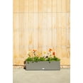thumbnail image 6 of Veradek Block Series Trough 36" Plastic Planter - Gray, 6 of 13