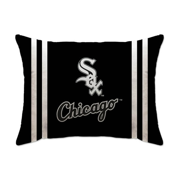 Chicago White Sox 20" x 26" Standard Stripe Logo Micro Plush Bed Pillow Cover
