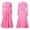 Pink, variant on Dress Women Long Spring Dresses V-Neck Long Sleeve Pleated Midi With Belt Charming Relaxed Fit