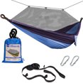 thumbnail image 1 of Bliss Hammocks Hammock in a Bag with Mosquito Net and Tree Straps, 350 Lb Cap, Royal Blue, 1 of 8