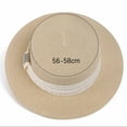 thumbnail image 4 of UTSJKR Womens Flat Crown Wide Brim Sun Hat with Rhinestone Fabric Band for Summer Local Fair Stroll Afternoon Tea Downtown Errands Wrinkle Resistant Lightweight Travel Hat Black, 4 of 6
