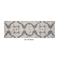 thumbnail image 3 of Better Trends 20" x 60" Bathroom Runner Mat, 100% Cotton Non-Slip Bath Rug, Water Absorbent, Machine Washable for Bathroom and Shower Use, (Gray) Medallion Collection, 3 of 6