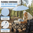 thumbnail image 5 of UPF50+ Universal Sun Umbrella for Strollers and Camping Carts, Adjustable Clip On Parasol, Anti-UV Shade Canopy for Baby Pram, Wagon and Outdoor Walking Use, 5 of 8