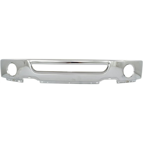 Bumper Compatible with FORD F-150 2006-2008 Lower Face Bar Chrome with FL Holes From 8-9-2005