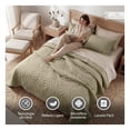 thumbnail image 2 of Edredón Ligero Real Textil + 2 Fundas de Almohada, Juego de Colcha King Size, Color Verde Salvia, 2 of 7