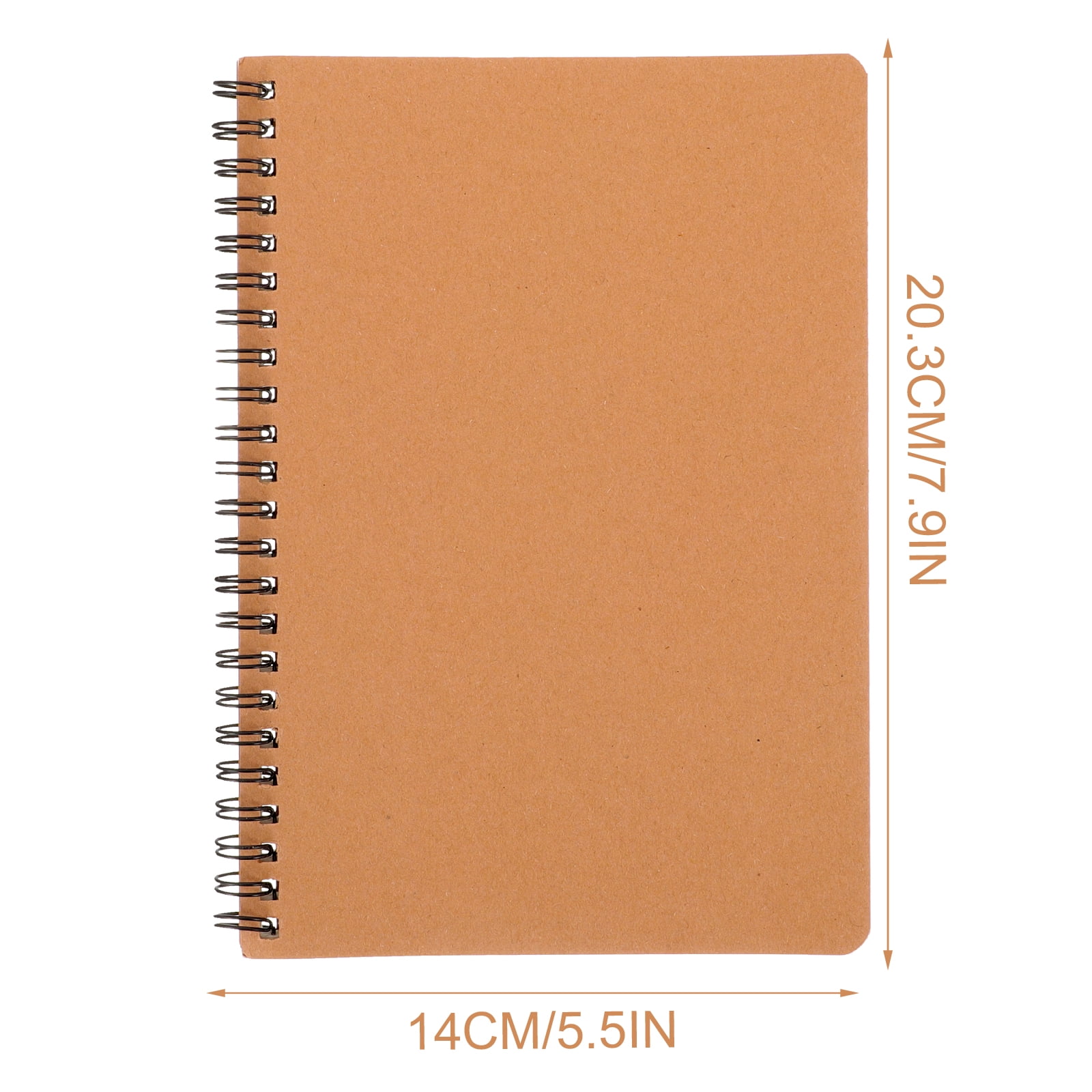 10 Pcs A5 Diary Notebook Spiral Notepad Pocket Blank Travel Office