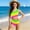 Green, variant on Cethrio Girls' One Piece Swimsuits, Beach Quick-drying Summer Vacation Girls'Swimwear Pink Size 10-12