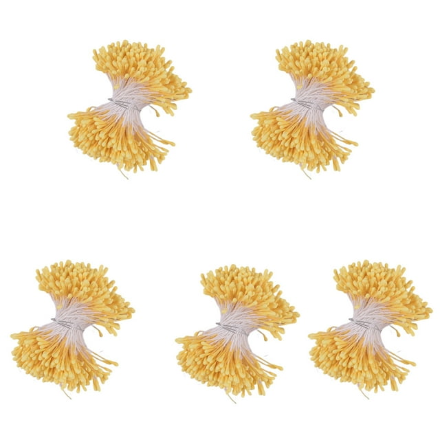 Injueey 5X flores secas planta de imitación decoración de boda accesorios para el hogar decoración de fiesta exquisitos accesorios de fotografía Artesanía Amarillo Injueey HA084450-07