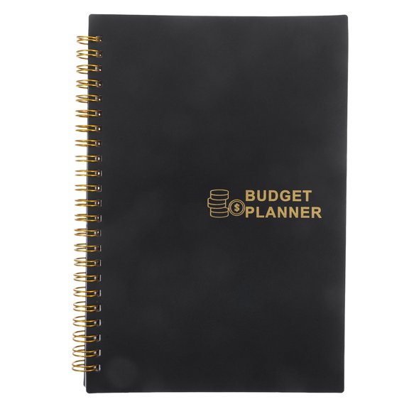 SEWCHICS Portable Budget Planner Book Black Cash Recording Notepad for Business and Home