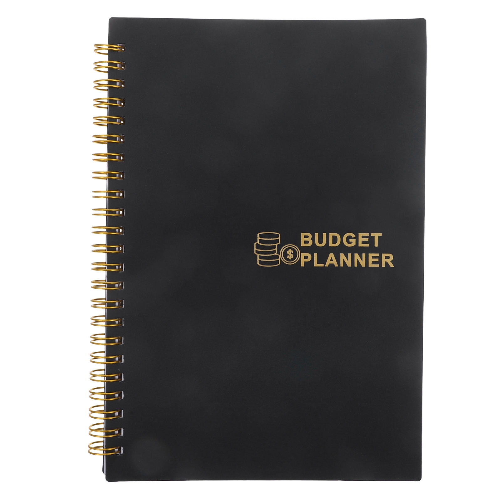 HONMEET Practical Budget Book, Black, for Home and Office, Detailed Cash Recording