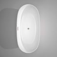 thumbnail image 7 of Wyndham Collection Rebecca 65-inch Freestanding White Bathtub and Floor Mounted Faucet brushed nickel trim and tub filler Nickel Finish, 7 of 7