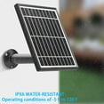 thumbnail image 2 of 3.5W Solar Panel Compatible with Video Doorbell 2/3/3 Plus/4, Allowing for Continuous Charging. It Includes Secure Wall Mount and 5.0m/16ft Power Cable, 2 of 6
