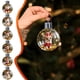 thumbnail image 1 of Bola Decorativa Adorno navideño de cristal con forma de perro en la nieve, ideal para decorar el árbol de Navidad (1 unidad). Rkxzt, 1 of 9