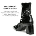 thumbnail image 4 of Journee Collection Womens Reice Square Toe Block Heel Ankle Booties, 4 of 6