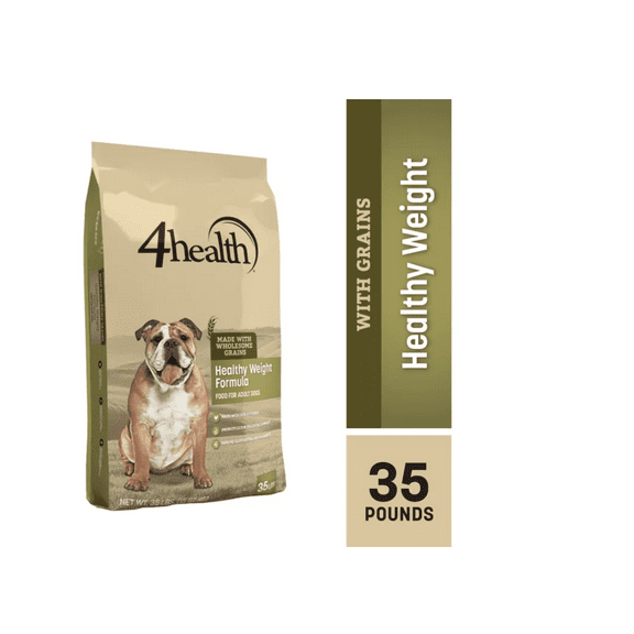 4health with Wholesome Grains Adult Healthy Weight Chicken Formula Dry Dog Food 35 lb