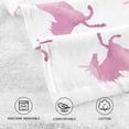 thumbnail image 4 of SKYSONIC Pink Watercolor Unicorn Patterned Hand Towels 2 PCS, Cotton Bath Towel for Drying Face Hands Body ,Absorbent Lightweight Towels for Bathroom Ktichen Travel Gym, 16"x28", 4 of 7