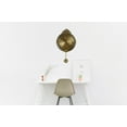 thumbnail image 2 of Three Star ZP918 27 x 15 in. Gold & Silver Wall Clock With Pendulum, 2 of 2