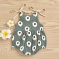 thumbnail image 3 of Penkiiy Summer Baby Girls Daisy Straps Sleeveless Jumpsuit Casual Bodysuit Clothes Gifts for Baby Girls for 6-12 Months Kids Gray on Sale, 3 of 9