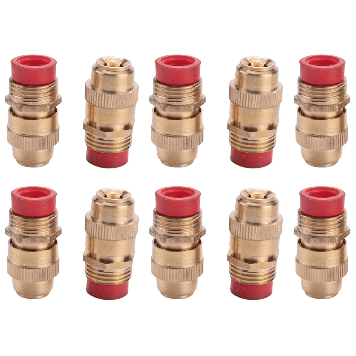 30Pcs 1/2 Inch Adjustable Sprinkler Middle Distance Sprinkler Brass Nozzle Garden Lawn Irrigation Watering Fittings
