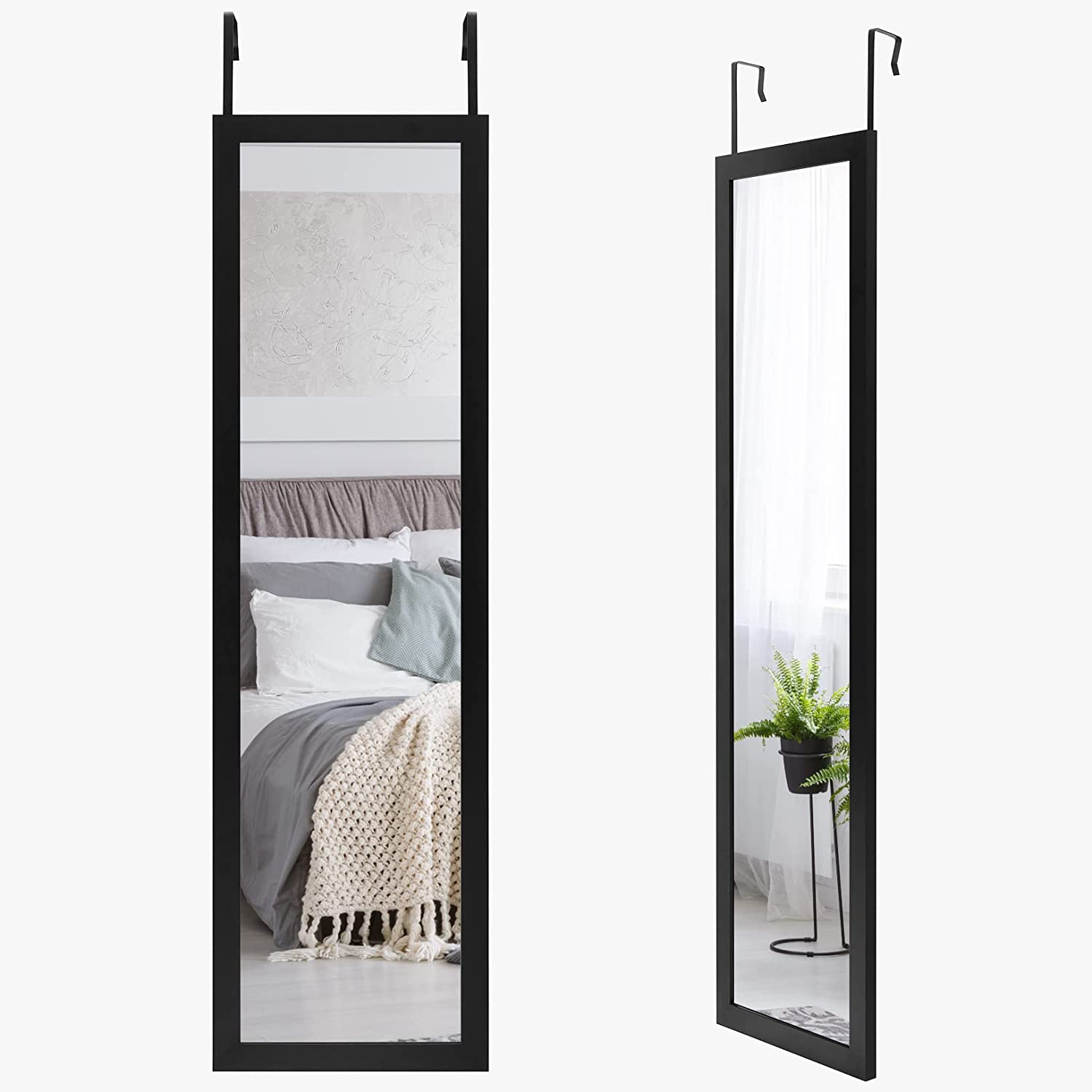 Over The Door Mirror Full Length Mirror with Hanging Brackets Door