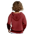 thumbnail image 6 of Zylarhe Girls Boys Sweatshirt Boys Hoodies & Sweatshirts for Kids Stylish Zip-Up Pullover with Pocket Long Sleeve Comfortable Outerwear Ideal for School and Outdoor Red 9-10 Years, 6 of 9